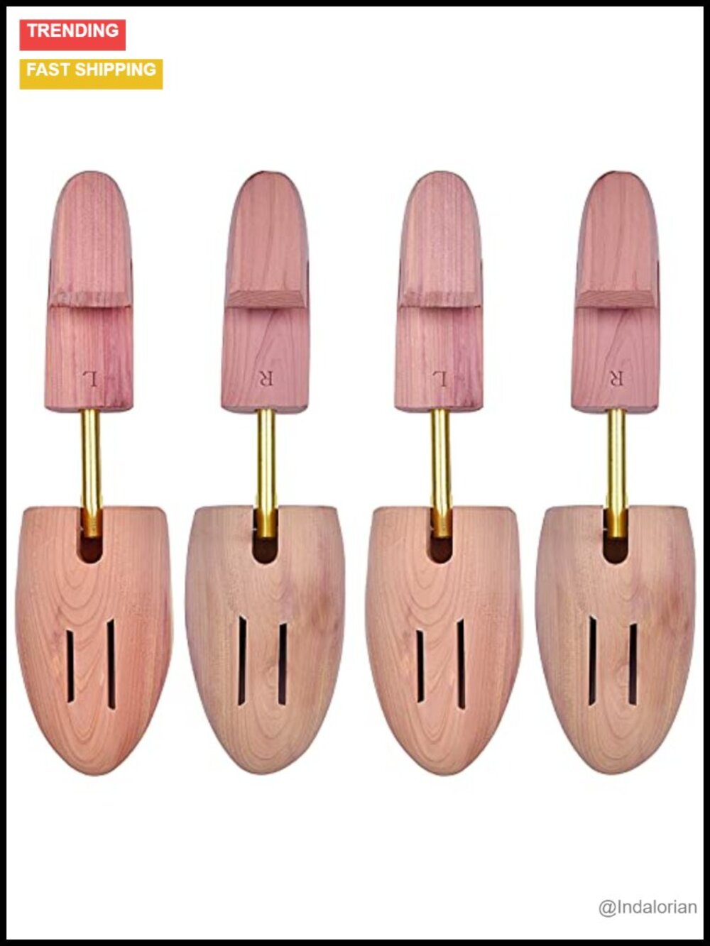 Cedar Shoe Tree Men Women Adjustable Split Toe Boot Tree Shoe Care